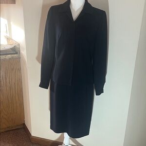 Brooks Brothers Classic dark blue long sleeve dress